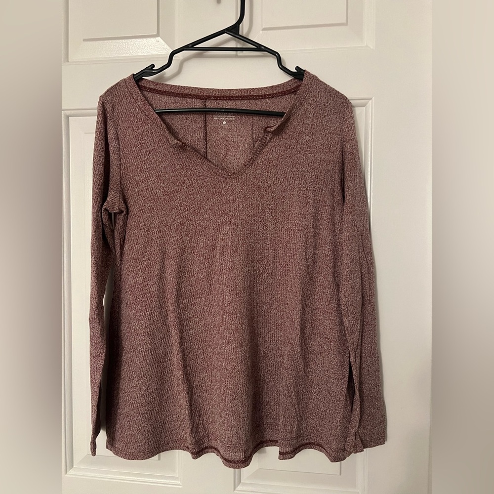 Hollister Long Sleeve Burgundy